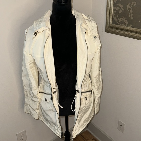 Green with Envy Sz S zip up utility pockets hoodie jacket coat - Picture 3 of 10